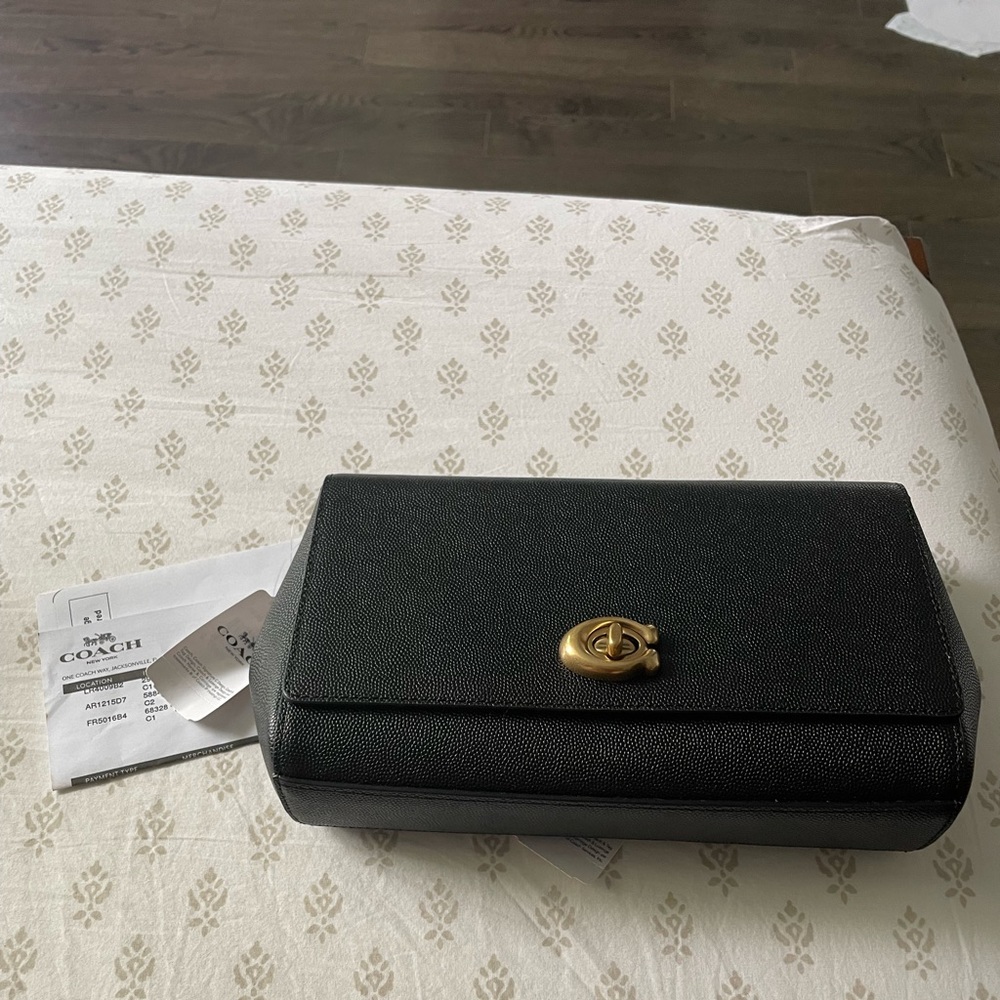 Brand new coach hand bag with chain strap